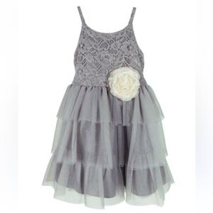 NWT Pink & Violet Toddler Girls Tutu Lace & Mesh‎ Sparkle Dress Holiday